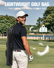 Load image into Gallery viewer, RIOROO Golf Stand Bag, Lightweight Par 3 Golf Bag Holds Up to 7 Clubs with Two Way Dividers Cooler Pocket Shoulder Strap and Multiple Storage Pockets for Men and Women