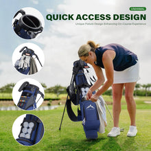Load image into Gallery viewer, uniHimal Small Par 3 Golf Stand Bag - Lightweight for Pitch & Putt Blue