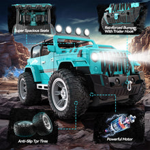 Load image into Gallery viewer, Remote Control Car with Fog Mist & Music, 1:16 Remote Control Truck for Boys, 2.4Ghz RC Car Toy with 2 Batteries, All Terrain