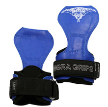 Load image into Gallery viewer, Cobra Grips Weight Lifting Gloves with Adjustable Neoprene Padded Wrist Wraps - (PRO Blue Rubber)