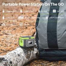 Load image into Gallery viewer, Portable Power Station 120W, 97.6Wh Backup Battery Solar Power Bank Generator with AC Outlets & USB-C Input,Portable Battery Pack Lightweight for Camping Travel RV Van(without Solar Panel)