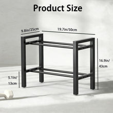 Load image into Gallery viewer, Kolovbe 20 IN Dumbbell Storage Rack, Weight Rack for Dumbbells, 2 Tier Adjustable Kettlebell Rack Shelf Weight holder for Home Gym Heavy-Duty 250LB Space-Saving (Rack Only)