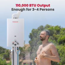 Load image into Gallery viewer, GASLAND 4.22GPM Portable Propane Outdoor Tankless Water Heater| 110,000 BTU