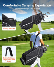 Load image into Gallery viewer, VEVOR Golf Cart Bag, 14 Way Top Divider Organizer, Golf Club Bag with Full-Length Divider, Storage Pockets, Shoulder Strap, Rain Hood, Smooth Zippers, High-Strength 900D Polyester for Men & Women
