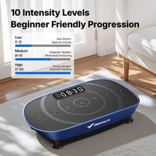 Load image into Gallery viewer, MERACH Vibration Plate Exercise Machine, Curved Vibration Plate for Lymphatic Drainage Weight Loss, Vibrating Plate with Real-Time Calorie Tracking on LED Display, Workout Equipment for Home Women Men