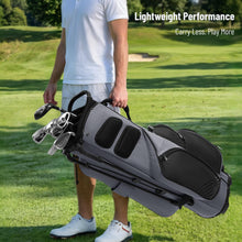 Load image into Gallery viewer, uniHimal 8-Way Lightweight Walking Golf Stand Bag for Men Women Black Gray