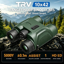 Load image into Gallery viewer, TRV 10x42 Rangefinder Binoculars for Hunting, 5000Y ED Waterproof