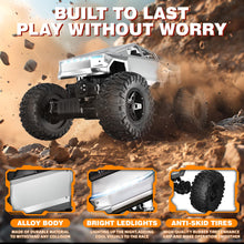 Load image into Gallery viewer, 1/14 Scale 4WD RC Monster Truck, 2.4GHz Remote Control Car with LED Lights, All-Terrain Off-Road Toy