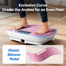 Load image into Gallery viewer, MERACH Vibration Plate Exercise Machine, Curved Vibration Plate for Lymphatic Drainage Weight Loss, Vibrating Plate with Real-Time Calorie Tracking on LED Display, Workout Equipment for Home Women Men