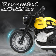 Load image into Gallery viewer, 4-Pack Pull-Back Motorcycle Toys - Friction Powered Kids Toy Cars with Lights, Sounds & Automatic Drive2