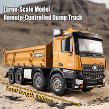 Load image into Gallery viewer, 20-Inch Remote Control Dump Truck 12-Channels 1/14 Scale 13 LBS Load Capacity RC Heavy Duty Metal Construction Vehicles Toy