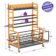Load image into Gallery viewer, VOPEAK Weight Rack for Dumbbells, Weight Storage Rack for Dumbbells with Wheels