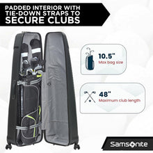 Load image into Gallery viewer, Samsonite Tour Pro Hardside Golf Travel Case with Shark Wheels