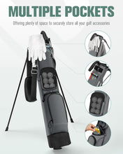 Load image into Gallery viewer, RIOROO Golf Stand Bag, Lightweight Par 3 Golf Bag Holds Up to 7 Clubs with Two Way Dividers Cooler Pocket Shoulder Strap and Multiple Storage Pockets for Men and Women