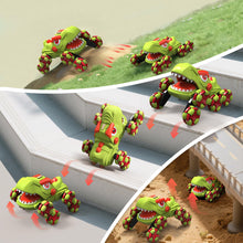 Load image into Gallery viewer, Dinosaur Remote Control Car for Kids, 8WD RC Stunt Car with Spray & Light & Music, Remote Control Toy Vehicle for Boys Girls 6-12, Birthday