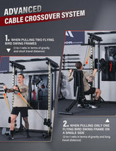Load image into Gallery viewer, Major Fitness Drone3 Smith Machine All-in-One Home Gym Squat Rack with Cable Crossover & Pull-Up Station, Heavy-Duty Full-Body Workout for Strength Training (D3SMS-KHA (with Bench Elite RD)
