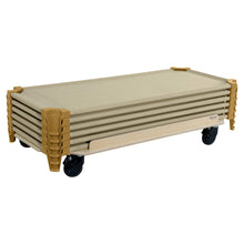 Load image into Gallery viewer, Wood Designs Stackable Daycare Cots for Kids, 52", Tan, Factory Assembled Nap Cots for Sleeping, 87888TN Set of 5