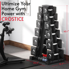 Load image into Gallery viewer, Dumbbell Rack Stand Only, Compatible with Peloton Weights, Ergonomic Weight Rack