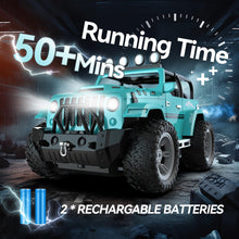 Load image into Gallery viewer, Remote Control Car with Fog Mist & Music, 1:16 Remote Control Truck for Boys, 2.4Ghz RC Car Toy with 2 Batteries, All Terrain