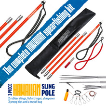 Load image into Gallery viewer, Reef Sling Spears Hawaiian Sling Pole Spear 6ft Red Fishing Spear Set