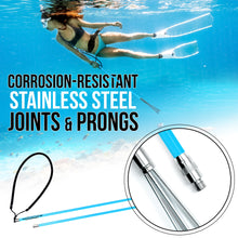 Load image into Gallery viewer, Hawaiian Sling Fishing Spear Set - Travel Fiberglass Pole Spear Harpoon for Spearfishing with 3 Prong Paralyzer Tips 5' - Fishing line Holder and Travel Bag Included for Spear Fishing Equipment