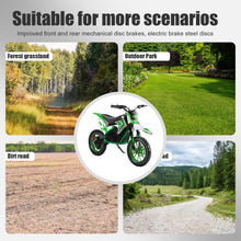 Load image into Gallery viewer, 49cc Gas Power Dirt Bike, 49cc Mini Motorcycle with Off-Road Tires, Gas Power Motocross, Green