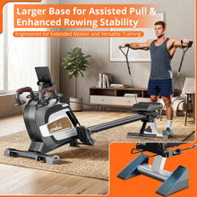 Load image into Gallery viewer, pooboo Rowing Machines for Home - Wood-Yellow