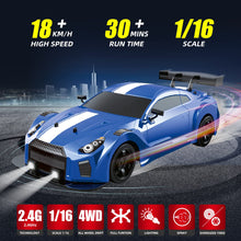 Load image into Gallery viewer, RC Drift Car 2.4GHz 1:16 Scale 4WD High Speed Remote Control Cars Vehicle with LED Lights Two Batteries and Drifting