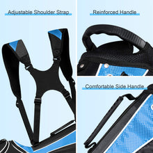 Load image into Gallery viewer, Tangkula Golf Stand Bag with 6 Way Top Dividers, Blue