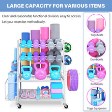 Load image into Gallery viewer, NBTORCH Yoga Mat Storage Rack for Dumbbells and Kettlebells, (Hold Up to 440 Lbs)