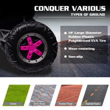 Load image into Gallery viewer, 24 Volt Kids Ride On Toys, 4 Wheels Powerful Drive, Ride On Toys for Big Kids Toys, with Remote Control, Music, 4x4 Rubber Tires (Rose Red)