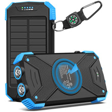 Load image into Gallery viewer, BLAVOR Solar Power Bank 10,000mAh Portable Wireless Charger for Cell Phones