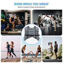Load image into Gallery viewer, ZELUS Weighted Vest, 6lb/8lb/12lb/16lb/20lb/25lb/30lb Weight Vest with Reflective Stripe for Workout, Strength Training, Running, Fitness, Muscle Building, Weight Loss, Weightlifting, Grey(12lb)