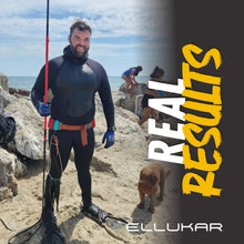 Load image into Gallery viewer, Carbon Fiber Pole Spear System Hawaiian Sling Spearfishing Kit 5 6 7 Ft Reach - Fast Lightweight Travel Spear for Reef Hunting Freediving Scuba Diving 3-Prong Paralyzer & Flopper Tips