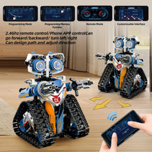 Load image into Gallery viewer, Robot Toys for Kids Ages 8-14, Remote & App-Controlled 3 in 1 STEM Robotics Set for Kids, Creative Birthday (695 Pieces)