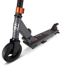 Load image into Gallery viewer, Electric Kids Scooter, Boys & Girls Ages 13+, Max Rider Weight Up to 175lbs, Top Speed of 15.5MPH, Kickstand, Grey/Orange