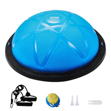 Load image into Gallery viewer, VEVOR 23-inch Half Exercise Ball Trainer, 660 lbs Capacity Balance Ball, Includes Resistance Bands - Particle Blue