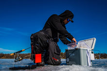 Load image into Gallery viewer, ENGEL 19 Quart Live Bait Cooler PRO for Fishing - Portable Minnow and Bait Bucket with Lithium-Ion Rechargeable Aerator - Silver (19Qt)