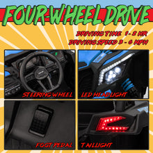 Load image into Gallery viewer, 24V Ride on Toys for Big Kids,Kids Electric Ride on Car UTV 4WD/2WD,High Speed Power Wheels with EVA Rubber Tires-Blue