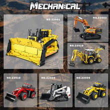Load image into Gallery viewer, Bulldozer Building Set, APP Remote Control Loader RC Bulldozer Construction Toy with 2.4GHz Multi-Player Mode 22001