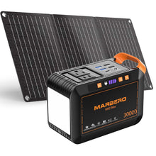 Load image into Gallery viewer, MARBERO 111Wh Solar Generator with Panels Included Solar Panel Kit 30W