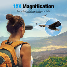 Load image into Gallery viewer, Binoculars 12x25 for Adults Night Vision Binoculars Compact Binocular Waterproof Binocular Wide Field of View for Bird Watching,Hiking,Hunting,Concert