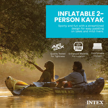 Load image into Gallery viewer, INTEX Explorer Inflatable Kayak 2-Person Portable Set with Paddles and Pump