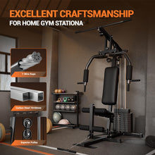 Load image into Gallery viewer, Home Gym Equipment, Multifunctional Workout Station with 100LBS Weight Stack, Home Gym Machine