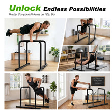 Load image into Gallery viewer, ZCMHAXJ Dip Bar with Dual Inner Connectors - Black
