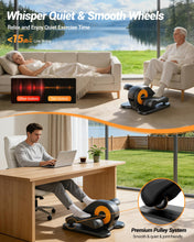 Load image into Gallery viewer, UMAY Under Desk Elliptical Machine, Electric Eclipse Leg Exerciser While Sitting for Seniors with 12 Speeds, Foot Peddler Exercise Machine, Manual & Auto Mode, Seated Pedal Exerciser for Home Office