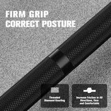 Load image into Gallery viewer, RitFit Elite 7ft Olympic Barbell, Robust 45lb Barbell for Weightlifting and Powerlifting, Superior Olympic Bar with Exceptional 500lbs Load Capacity, Weight Bar for 2” Standard Plates Black