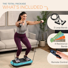 Load image into Gallery viewer, Lifepro Waver Vibration Plate Exercise Machine – High-Intensity Vibration Plate for Lymphatic Drainage – Full-Body Workout Vibrating Platform with Loop Bands – Fitness Equipment for Strength & Toning
