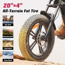 Load image into Gallery viewer, E2 Electric Bike for Adults, Full Suspension, 48V13Ah Removable Battery, Up to 28MPH & 46.6 Miles (PAS), 750W Ebike