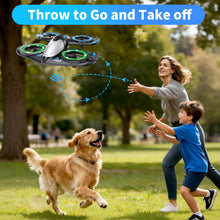 Load image into Gallery viewer, Elinoover RC Drone for Kids Beginners, Foam Remote Control Drone with Cool Lights